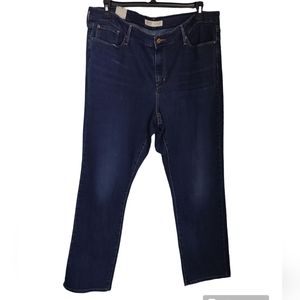 NWT Signature Levi Strauss Dark Wash Jeans Plus Size 22M